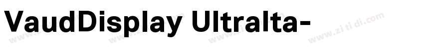 VaudDisplay UltraIta字体转换 VaudDisplay UltraIta字体转换